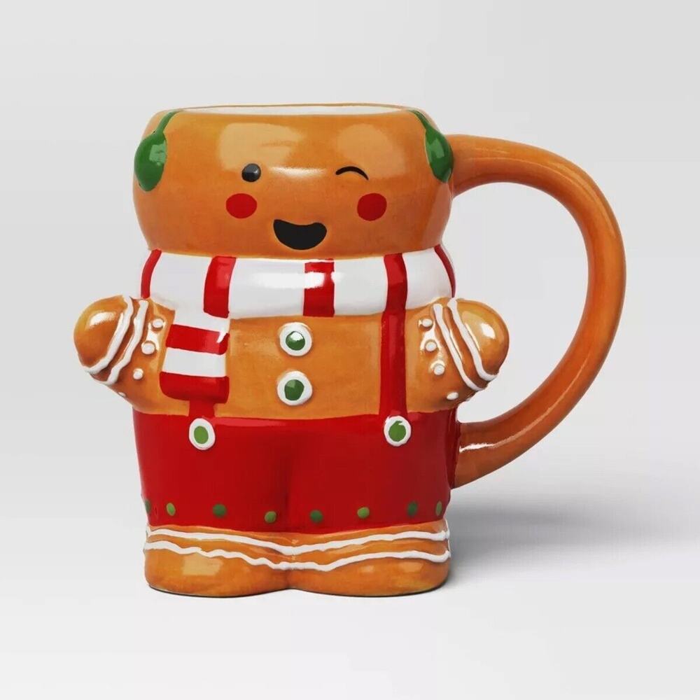 Gingerbread Man Figural Mug 9oz Target Wondershop Christmas 2024